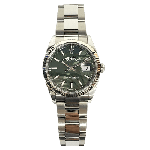 Rolex Datejust 126234 Green Palm Dial Oct 2021