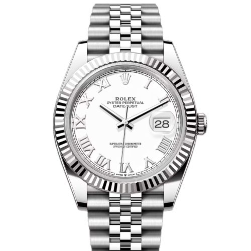 Rolex Datejust 126334 White Roman Jubilee