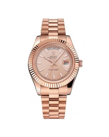 Rolex Day-Date Rose Gold Dial Men 41MM