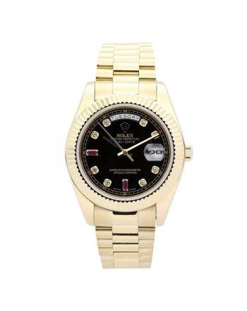 Rolex Day-Date Black Dial 118238 Mens 36MM